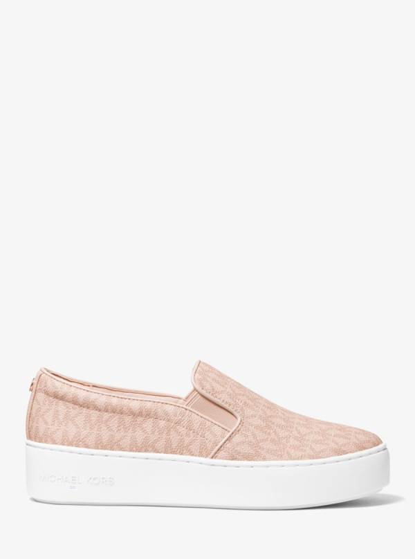 Damske Slip On Michael Kors Trent Logo Sneaker Ruzove - Topanky Michael Kors Lacne | MCZUW-6359